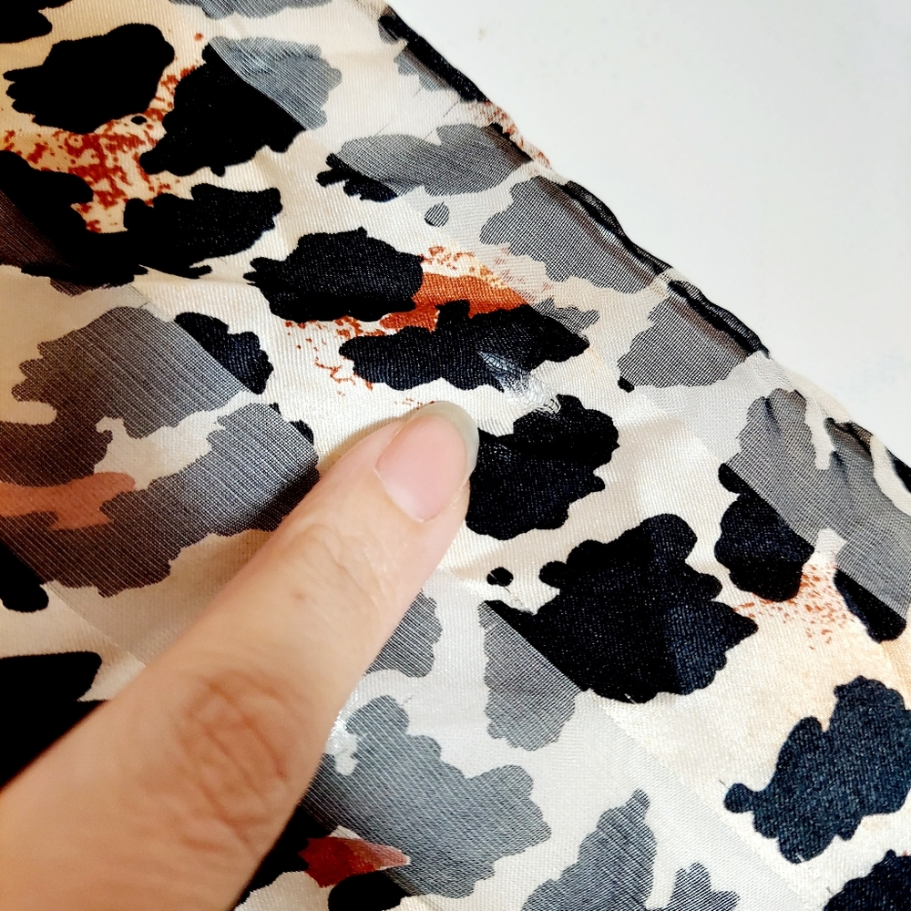 SOLD 🦋 vintage silk chiffon sheer leopard scarf - Picture 14 of 16